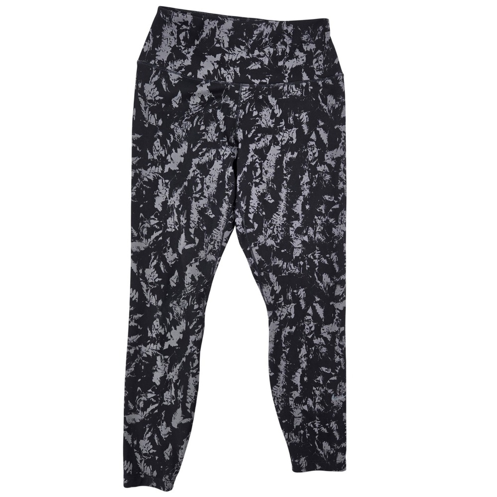 Nike MEDIUM Women Black Grey Abstract Printā One Dri-FIT High Rise Leggings